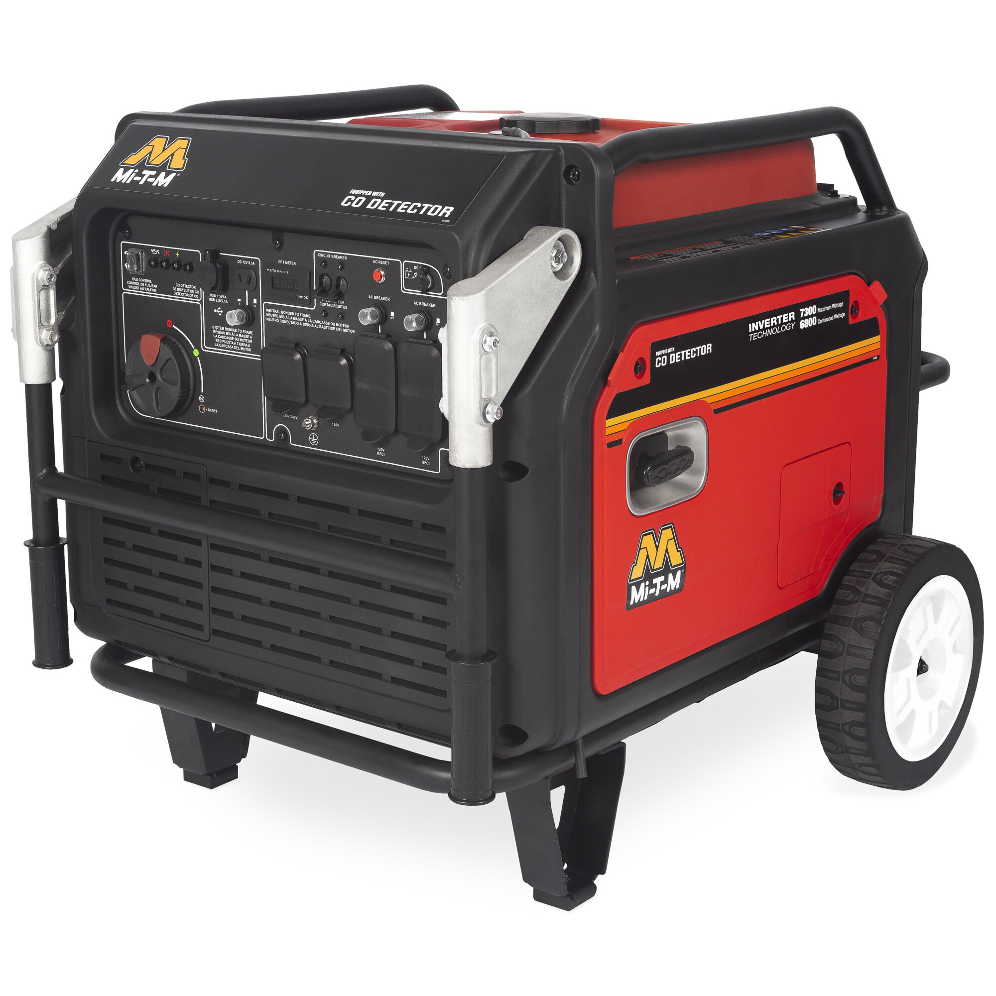 Mi-T-M Inverter Generator — Gasoline, Carbon Monoxide Detection, Model# GEN-8000-IMM1E